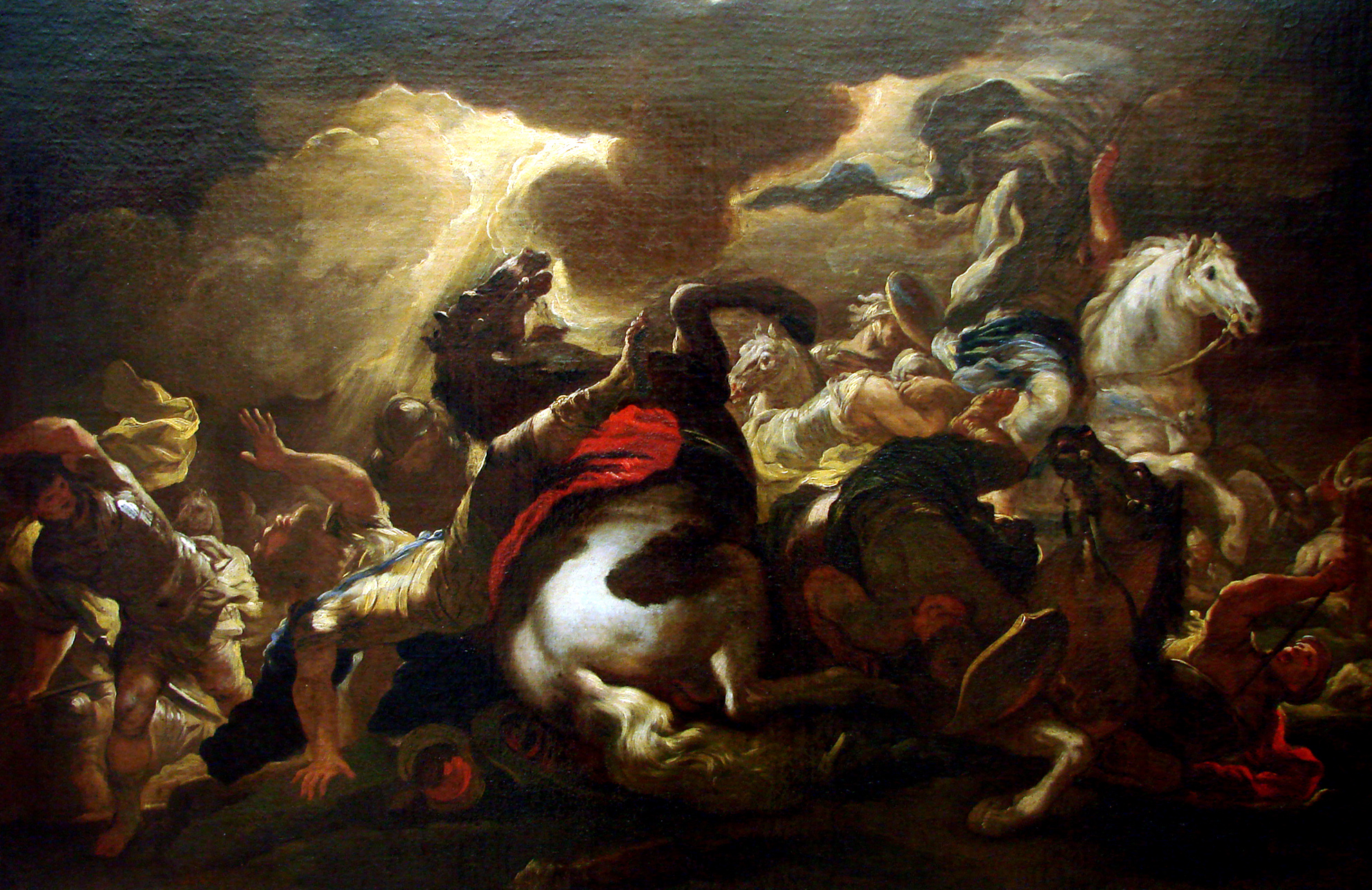 The conversion of St Paul, artwork by Luca Giordiano.